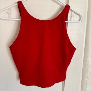 Lululemon high neck align top lunar moon red